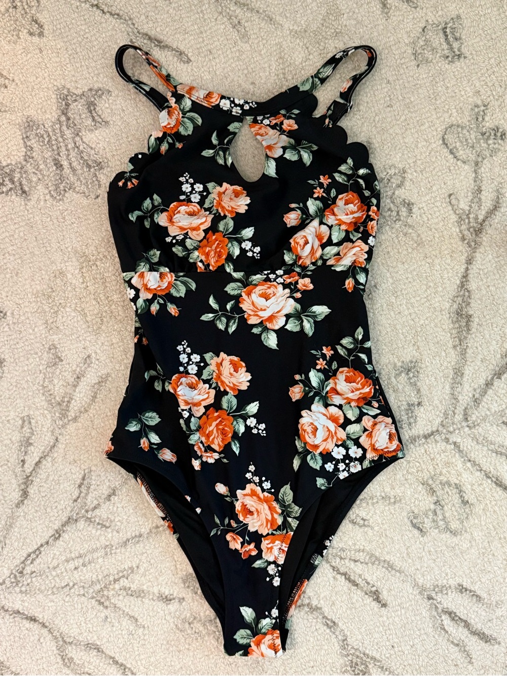 CUPSHE Floral One-Piece Swimsuit – Women’s XS - Picture 2 of 6